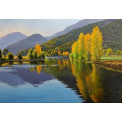Autumn in the pyrenees 92x73 cm.